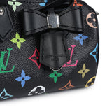 Louis Vuitton X Murakami Nano Speedy Bag Black Multicolor Monogram Gold Hardware