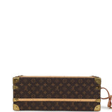 Pre-owned Louis Vuitton Malle Fleurs Trunk Brown Monogram Brass Hardware