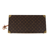 Pre-owned Louis Vuitton Malle Fleurs Trunk Brown Monogram Brass Hardware