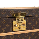 Pre-owned Louis Vuitton Malle Fleurs Trunk Brown Monogram Brass Hardware