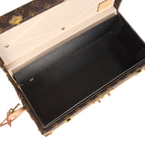 Pre-owned Louis Vuitton Malle Fleurs Trunk Brown Monogram Brass Hardware