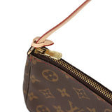 Vintage Louis Vuitton X Takashi Murakami Pochette Accessories Brown and Red Monogram Cerises Gold Hardware