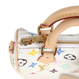 Louis Vuitton X Murakami Nano Speedy Bag White Multicolor Monogram Gold Hardware