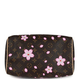 Louis Vuitton X Takashi Murakami Cherry Blossom Speedy 25 Bandouliere Brown Monogram Gold Hardware