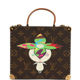 Vintage Louis Vuitton x Takashi Murakami Flower Head Jewelry Trunk Brown Multi Monogram Brass Hardware