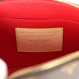 Louis Vuitton X Takashi Murakami Cherry Cosmetic Pouch Brown Monogram Gold Hardware