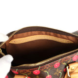 Vintage Louis Vuitton x Takashi Murkami Cheries Speedy 25 Brown and Red Monogram Cherry Gold Hardware