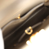 Louis Vuitton Capucines BB Olive Green Taurillon Leather and Beige Mink Gold Hardware