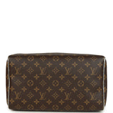 Louis Vuitton "57th Street NYC" Speedy 30 Bandouliere Brown and Silver Monogram Silver Hardware