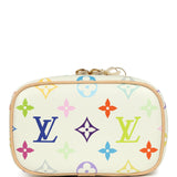 Louis Vuitton X Takashi Murakami Nice Nano White Multicolor Monogram Gold Hardware