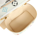 Louis Vuitton X Takashi Murakami Nice Nano White Multicolor Monogram Gold Hardware