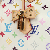 Louis Vuitton X Takashi Murakami Soft Speedy 30 White Multicolored Monogram Gold Hardware