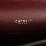 Pre-owned Chanel Maxi Classic Double Flap Bag Black Caviar Silver Hardware