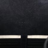 The Row Soft Margaux 17 Bag Black Suede Gold Hardware