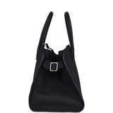 The Row Soft Margaux 12 Bag Midnight Calfskin Silver Hardware