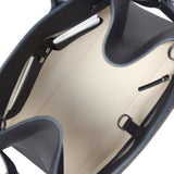 The Row Soft Margaux 12 Bag Midnight Calfskin Silver Hardware