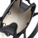 The Row Soft Margaux 10 Bag Black Calfskin Silver Hardware