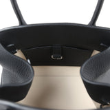 The Row Soft Margaux 10 Bag Black Calfskin Silver Hardware