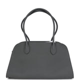 The Row Margaux Shoulder 12 Bag Timouse Grey Calfskin Silver Hardware