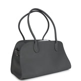 The Row Margaux Shoulder 12 Bag Timouse Grey Calfskin Silver Hardware
