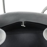 The Row Margaux Shoulder 12 Bag Timouse Grey Calfskin Silver Hardware