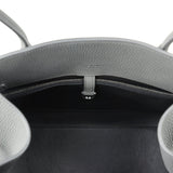 The Row Margaux Shoulder 12 Bag Timouse Grey Calfskin Silver Hardware