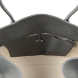 The Row Soft Margaux 15 Bag Timouse Grey Calfskin Silver Hardware