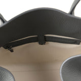 The Row Soft Margaux 15 Bag Timouse Grey Calfskin Silver Hardware