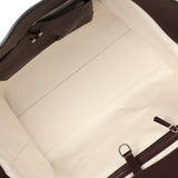 The Row Marlo 17 Tote Bag Chestnut Saddle Leather Silver Hardware