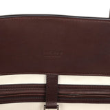 The Row Marlo 17 Tote Bag Chestnut Saddle Leather Silver Hardware