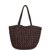 The Row Estelle Tote Bag Espresso Raffia