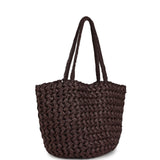 The Row Estelle Tote Bag Espresso Raffia
