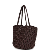 The Row Estelle Tote Bag Espresso Raffia