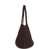 The Row Estelle Tote Bag Espresso Raffia