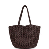 The Row Estelle Tote Bag Espresso Raffia