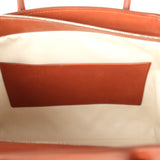 The Row Marlo 12 Tote Bag Acero Polished Saddle Silver Hardware