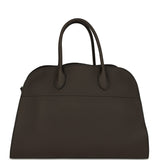 The Row Soft Margaux 15 Bag Mid Grey Calfskin Silver Hardware