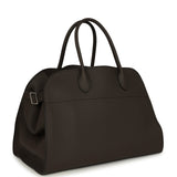 The Row Soft Margaux 15 Bag Mid Grey Calfskin Silver Hardware
