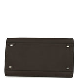 The Row Soft Margaux 15 Bag Mid Grey Calfskin Silver Hardware