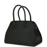 The Row Soft Margaux 10 Bag Dark Pine Calfskin Silver Hardware