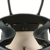 The Row Soft Margaux 10 Bag Dark Pine Calfskin Silver Hardware