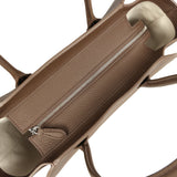 The Row Marlo 12 Tote Bag Dark Olive Calfskin Silver Hardware