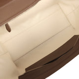 The Row Marlo 12 Tote Bag Dark Olive Calfskin Silver Hardware