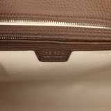 The Row Marlo 12 Tote Bag Dark Olive Calfskin Silver Hardware