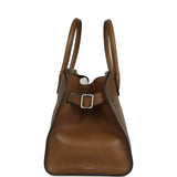 The Row Soft Margaux 12 Bag Muschio Saddle Leather Silver Hardware