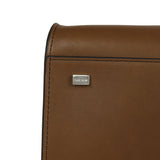 The Row Soft Margaux 12 Bag Muschio Saddle Leather Silver Hardware