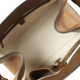 The Row Soft Margaux 12 Bag Muschio Saddle Leather Silver Hardware