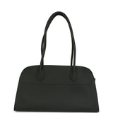 The Row Shoulder Margaux 12 Dark Pine Calfskin Silver Hardware