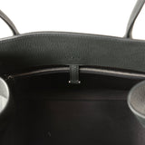 The Row Shoulder Margaux 12 Dark Pine Calfskin Silver Hardware