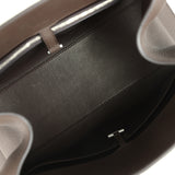 The Row Margaux Shoulder 12 Deep Brown Calfskin Silver Hardware